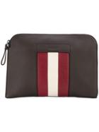 Bally Striped Handbag - Brown