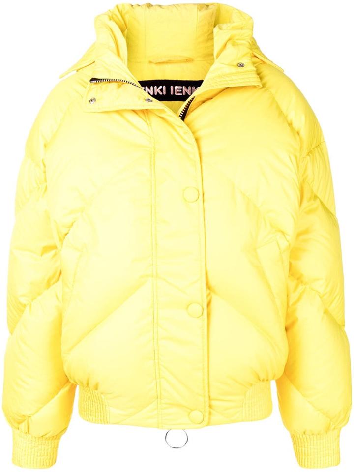 Ienki Ienki Padded Hooded Jacket - Yellow & Orange