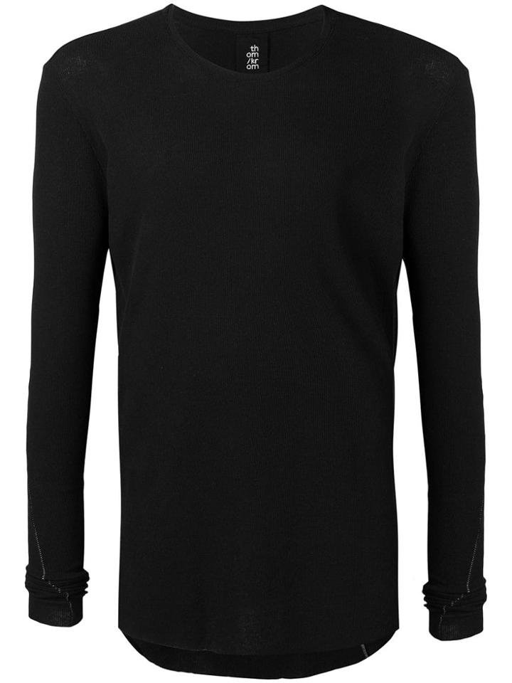 Thom Krom Ribbed Longsleeved T-shirt - Black