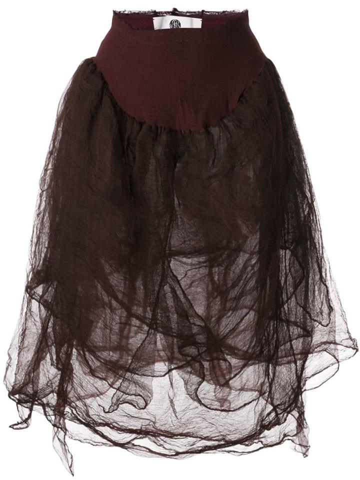 Marc Le Bihan Elasticated Waist Skirt - Red