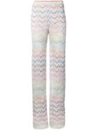Missoni Knitted Palazzo Pants, Women's, Size: 44, Grey, Cupro/viscose/polyester