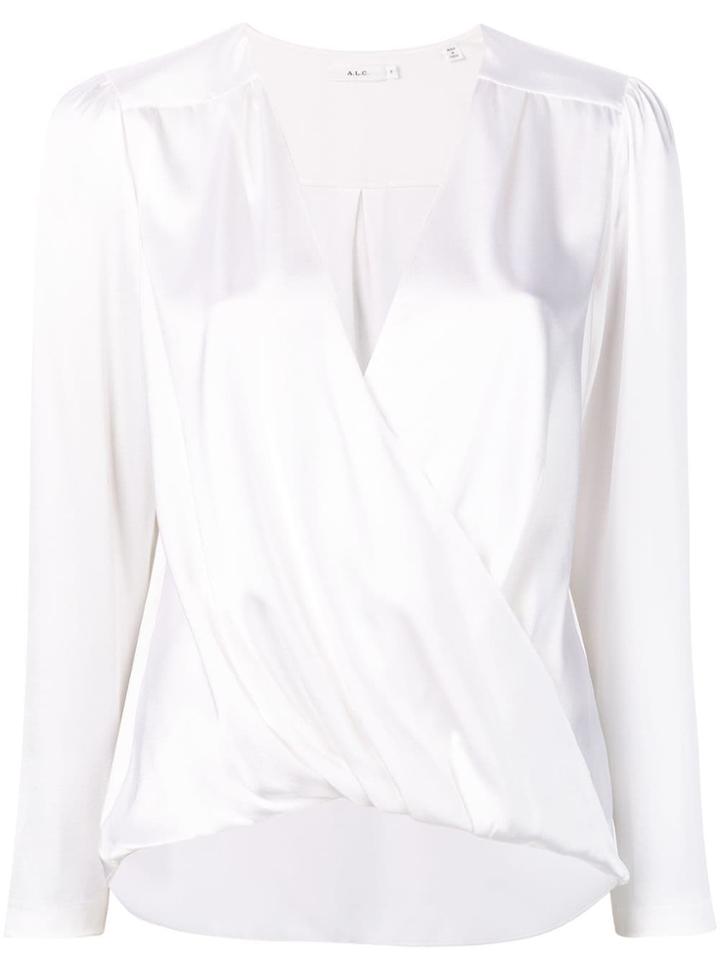A.l.c. Metallic Blouse - White