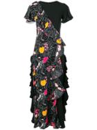 Vivetta Short-sleeve Ruffle Dress - Black