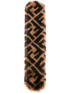 Fendi Printed Logo Bag Accessory - Brown