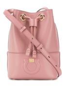 Salvatore Ferragamo Medium Logo Bucket Bag - Pink
