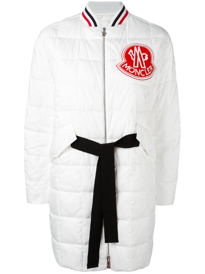 Moncler Gamme Rouge Padded Parka, Women's, Size: 00, White, Silk/cotton/polyamide/feather Down