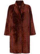 Sprung Frères Oversized Mid-length Coat - Red