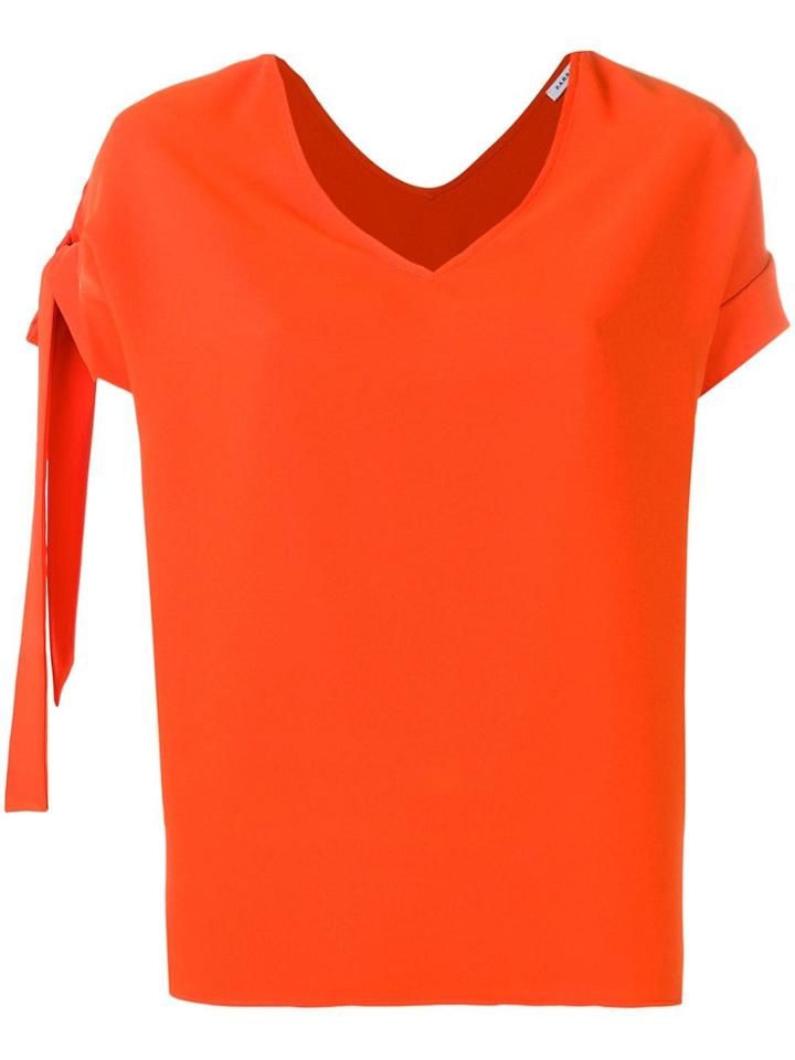 P.a.r.o.s.h. Side Bow Detail Blouse - Orange