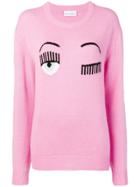 Chiara Ferragni Flirting Embroidered Sweater - Pink