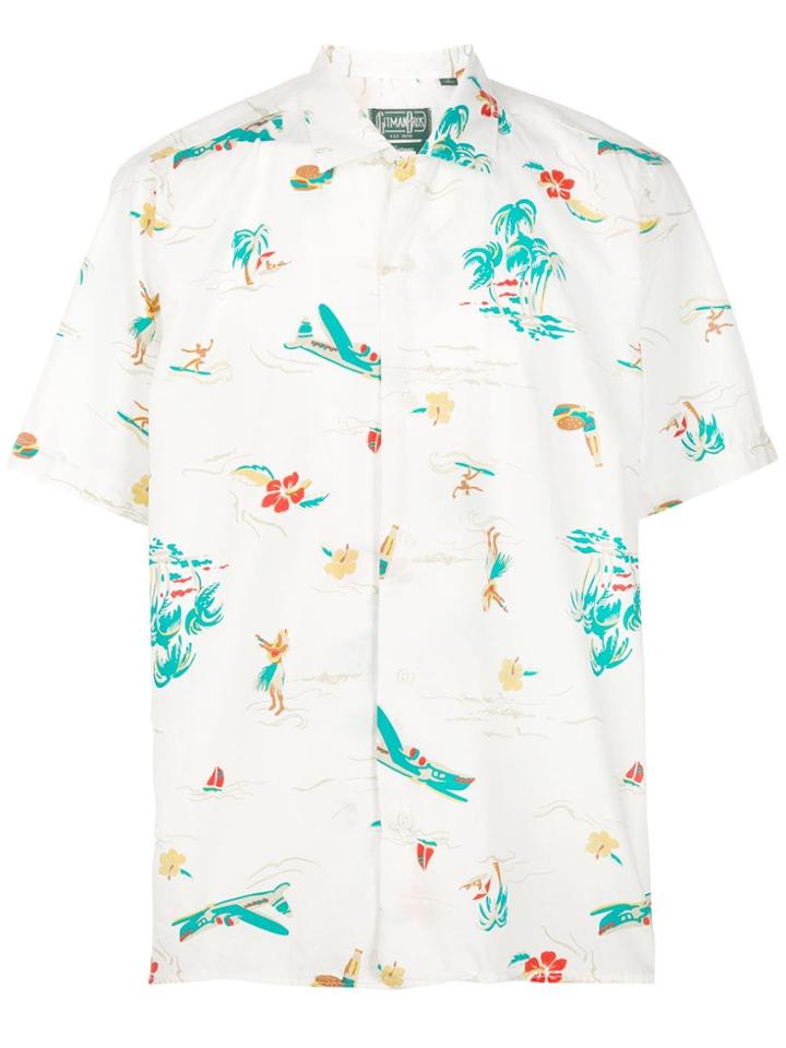 Gitman Vintage Hawaii Printed Shirt - White