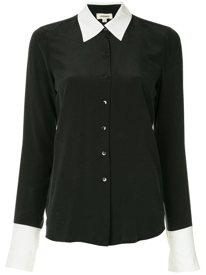 L'agence Button Down Shirt - Black