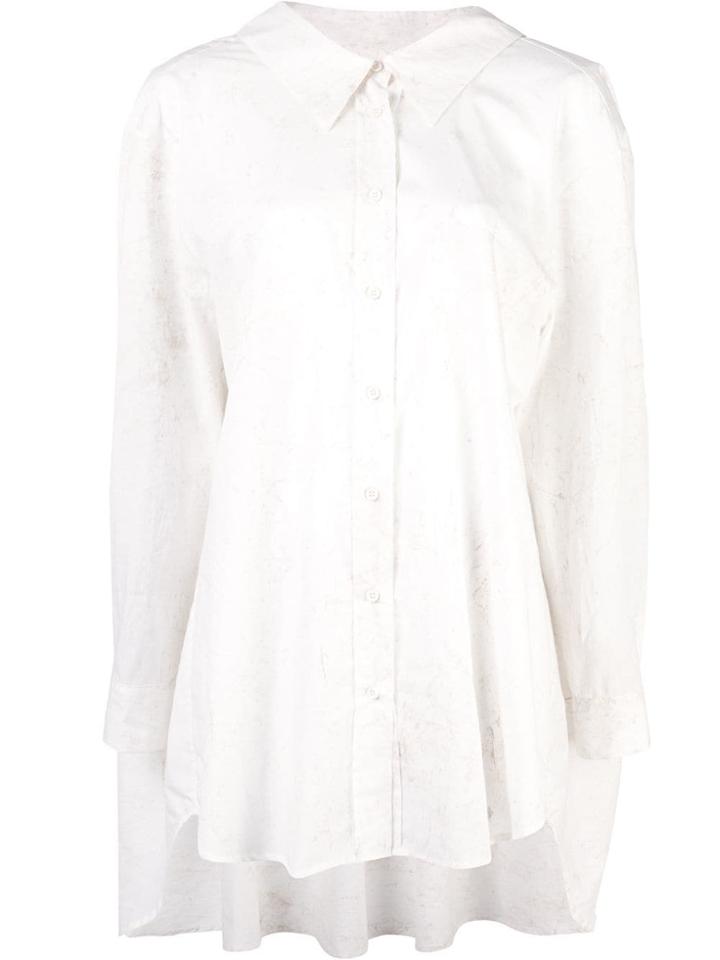 Uma Wang Aged Effect Oversized Shirt - White