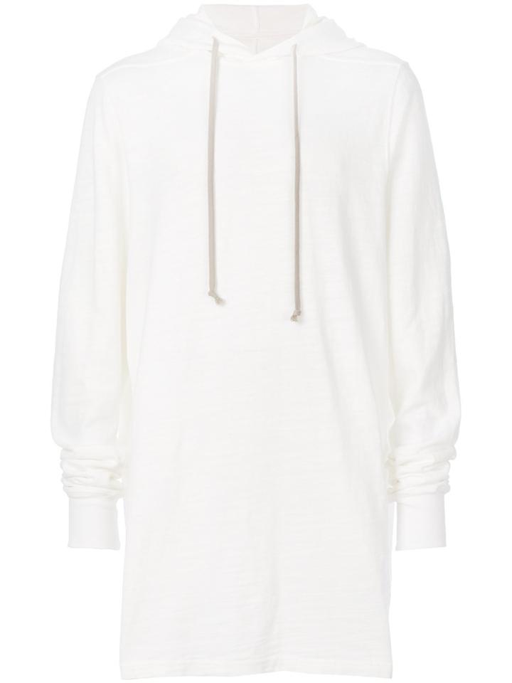 Rick Owens Drkshdw Long Length Hoodie - White