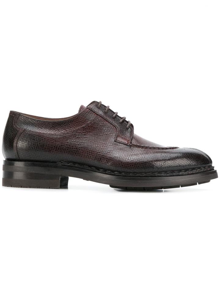 Santoni Textured Gradient Derby Shoes