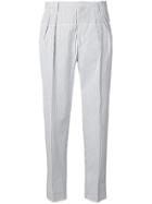 Gabriele Pasini Striped Trousers - Blue