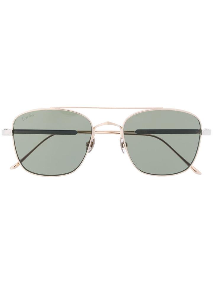 Cartier Aviator Framed Sunglasses - Gold
