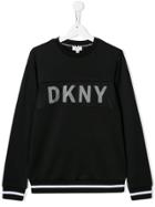 Dkny Kids Teen Mesh Logo Sweatshirt - Black