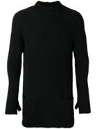 The Viridi-anne Double Pocket Turtleneck - Black