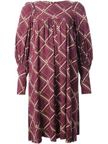 Biba Vintage Grid Print Dress