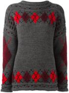 Isabel Marant 'gibson' Argyle Golf Jumper, Women's, Size: 36, Grey, Wool/alpaca