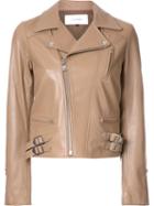 Le Ciel Bleu 'lamb Leather Riders' Jacket