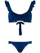 Emmanuela Swimwear Lisa Ruffled Bikini - Blue