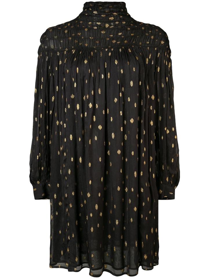 Frame Polka Dot Shift Dress - Black