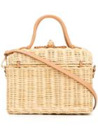 Ulla Johnson Square Woven Tote - Neutrals