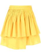 Ulla Johnson Tiered Gathered Skirt - Yellow