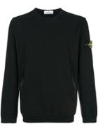 Stone Island Zipped Pocket Sweatshirt - Black