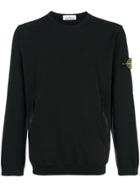 Stone Island Zipped Pocket Sweatshirt - Black