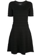 Paule Ka Flared Mini Dress - Black