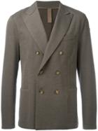 Eleventy Double-breasted Blazer, Men's, Size: 52, Brown, Cotton/nylon/polyester/polybutylene Terephthalate (pbt)