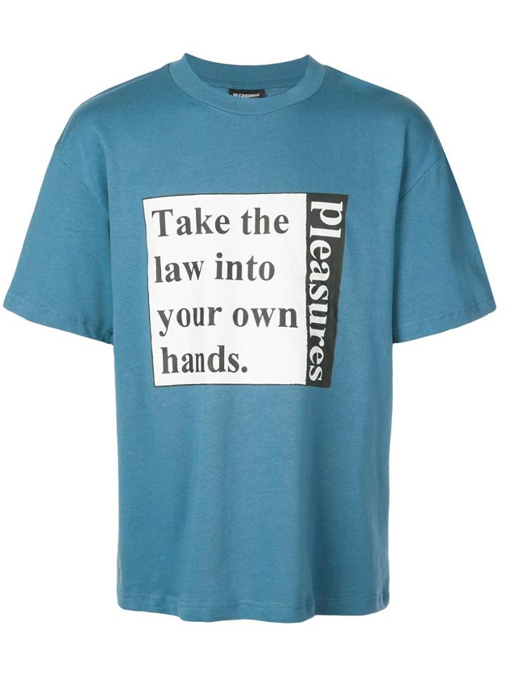 Pleasures Digital Print T-shirt - Blue