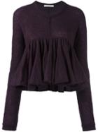 Philosophy Di Lorenzo Serafini Ruffled Hem Jumper, Women's, Size: 40, Pink/purple, Acrylic/polyamide/mohair