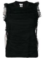 Comme Des Garçons Noir Kei Ninomiya Layered Tulle Blouse - Black