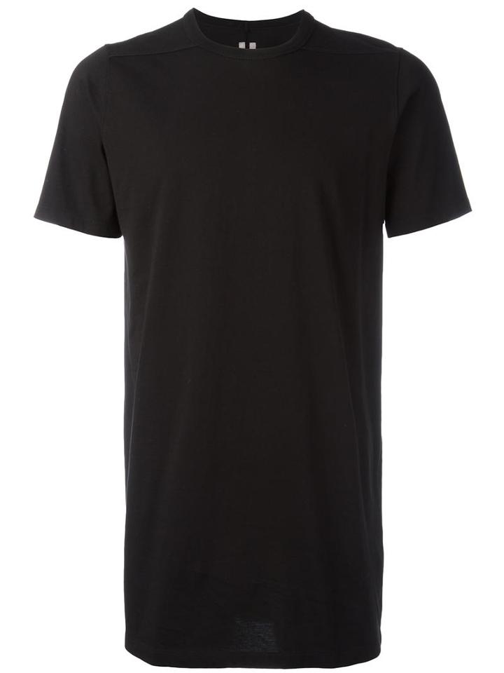 Rick Owens Long Length T-shirt, Men's, Size: Xl, Black, Cotton