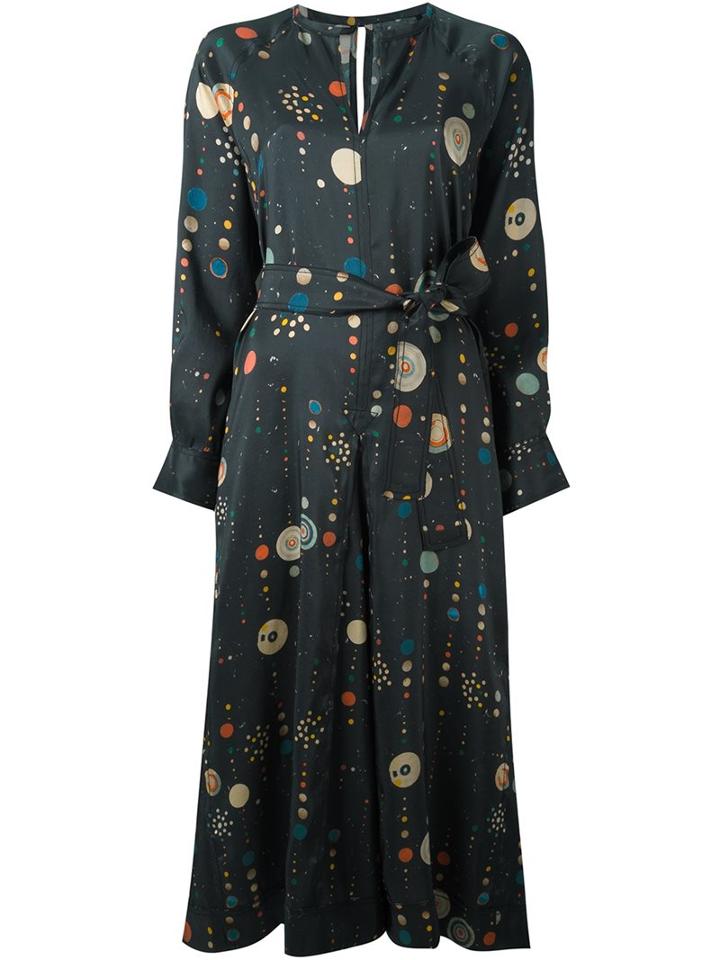 Isabel Marant 'olympe' Cosmic Dress, Women's, Size: 34, Black, Silk