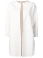 Manzoni 24 Open Front Midi Coat - White