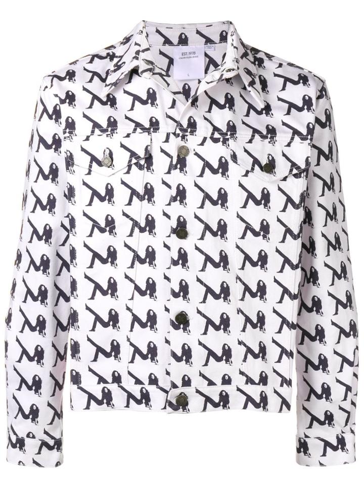Calvin Klein Jeans Est. 1978 Printed Denim Jacket - White