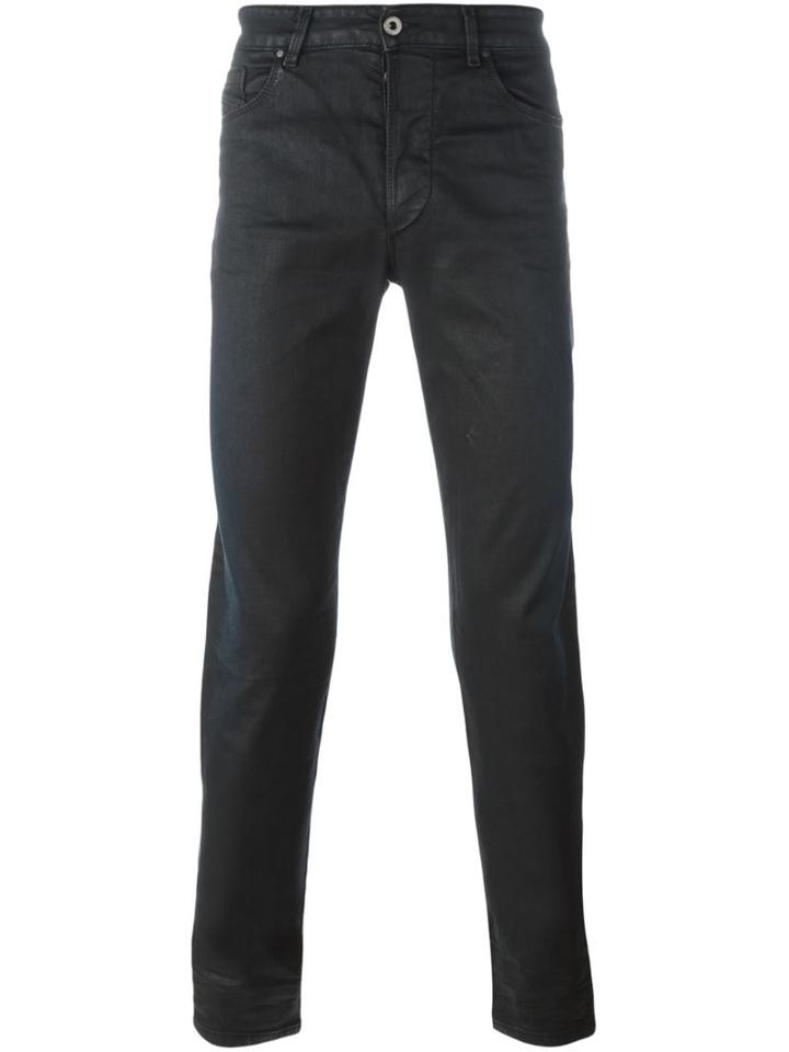 Diesel Black Gold Coated Jeans, Men's, Size: 32, Cotton/polyester/spandex/elastane
