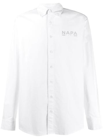 Napa Silver Logo Print Shirt - White