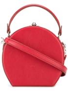 Bertoni 1949 Mini Canteen Tote, Women's, Red, Calf Leather