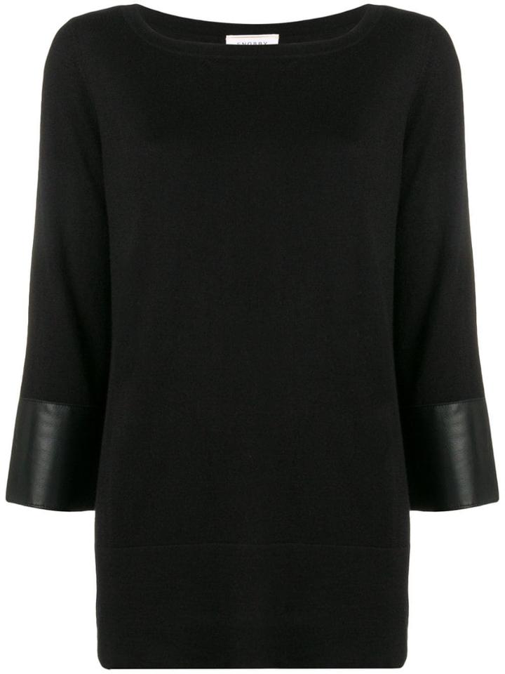 Snobby Sheep Classic Slim-fit Sweater - Black