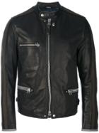 Lanvin Collarless Biker Jacket - Black