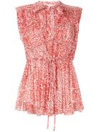 Camilla And Marc Alghero Animal Print Top - Red