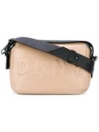 Dkny - Brand Embossed Crossbody Bag - Women - Lamb Skin - One Size, Nude/neutrals, Lamb Skin