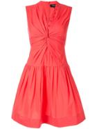 Paule Ka Sleeveless Flared Dress - Pink