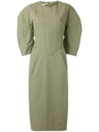 Stella Mccartney - Aleena Dress - Women - Cotton/linen/flax/polyamide - 44, Green, Cotton/linen/flax/polyamide
