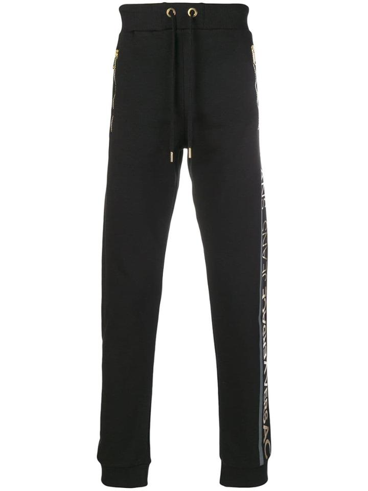 Versace Jeans Logo Side Track Pants - Black